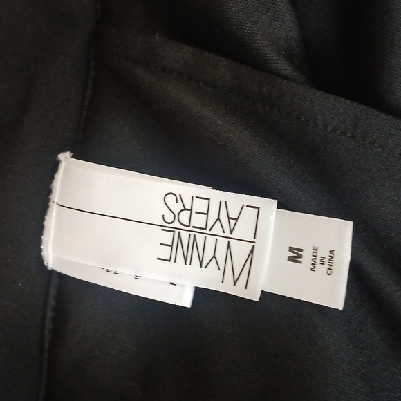 Nwt WYNNE LAYERS Chic Black Women's CHIC Blazer with Belt SZ MED - Picture 9 of 10